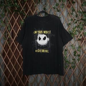 XXL- Vintage Y2K Nightmare before christmas jack 00s t-shirt